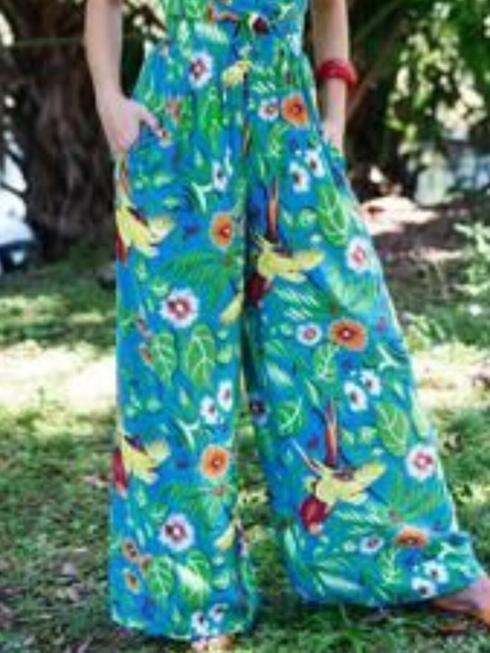 Trashy Diva Parrots high waisted pants